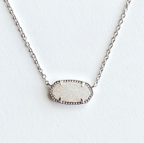 Kendra Scott Jewelry Nwt Elisa Silver Pendant Necklace In